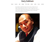 Tablet Screenshot of garygabisan.com